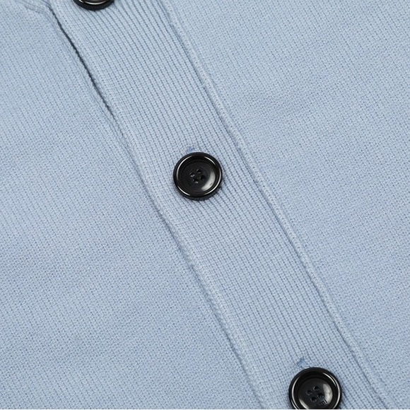 Ami Sky Blue Cardigan with Heart Detail - Picture 4 of 8